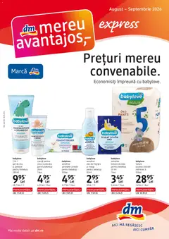 Previzualizarea de cataloage: DM drogeriemarkt DM drogeriemarkt Catalog Express valabil de la 06.08.2026