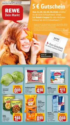 Vorschau von dem Prospekt des Geschäftes Rewe, gültig ab dem 21.09.2026