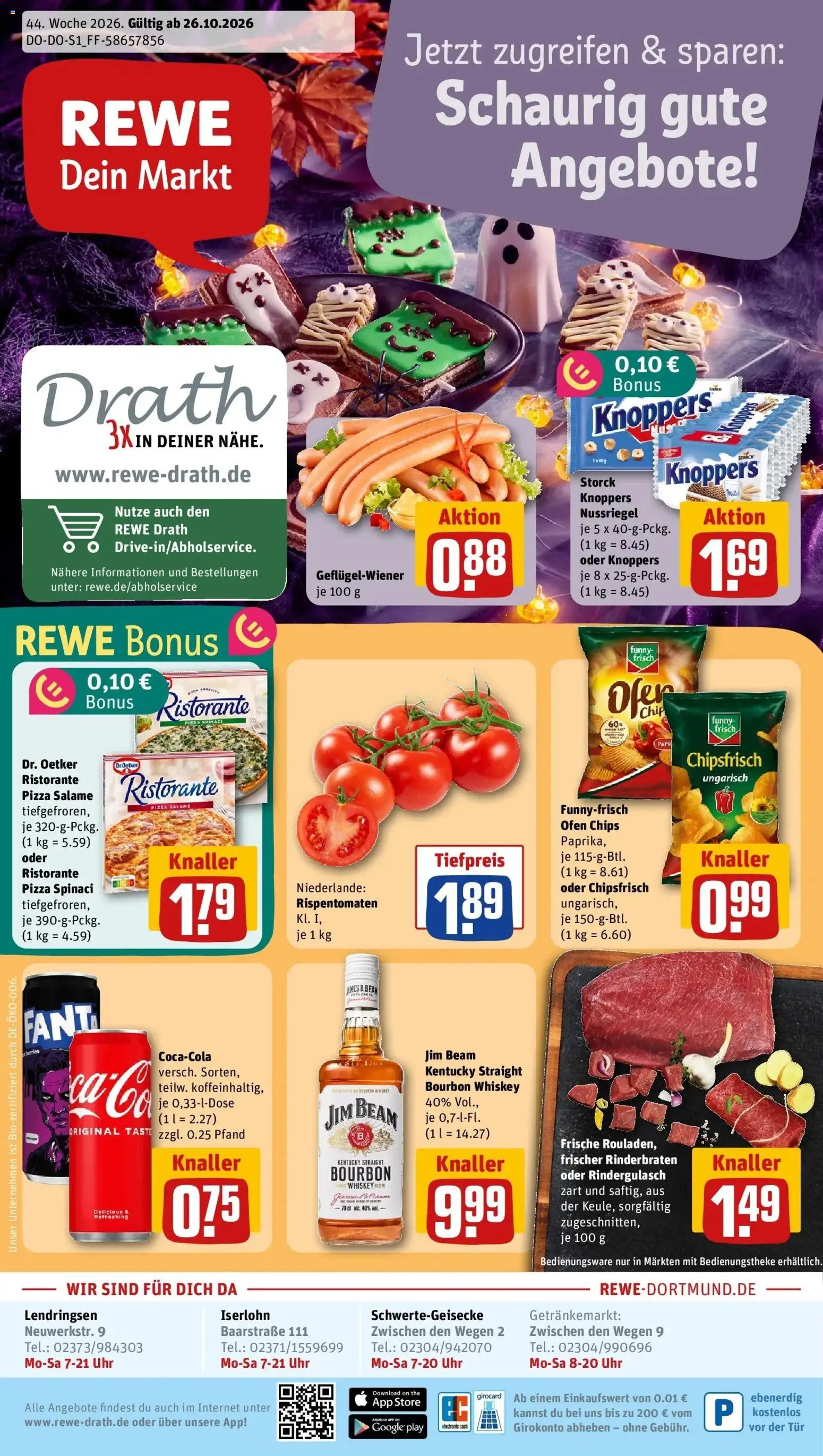Vorschau von dem Prospekt des Geschäftes Rewe, gültig ab dem 26.10.2026