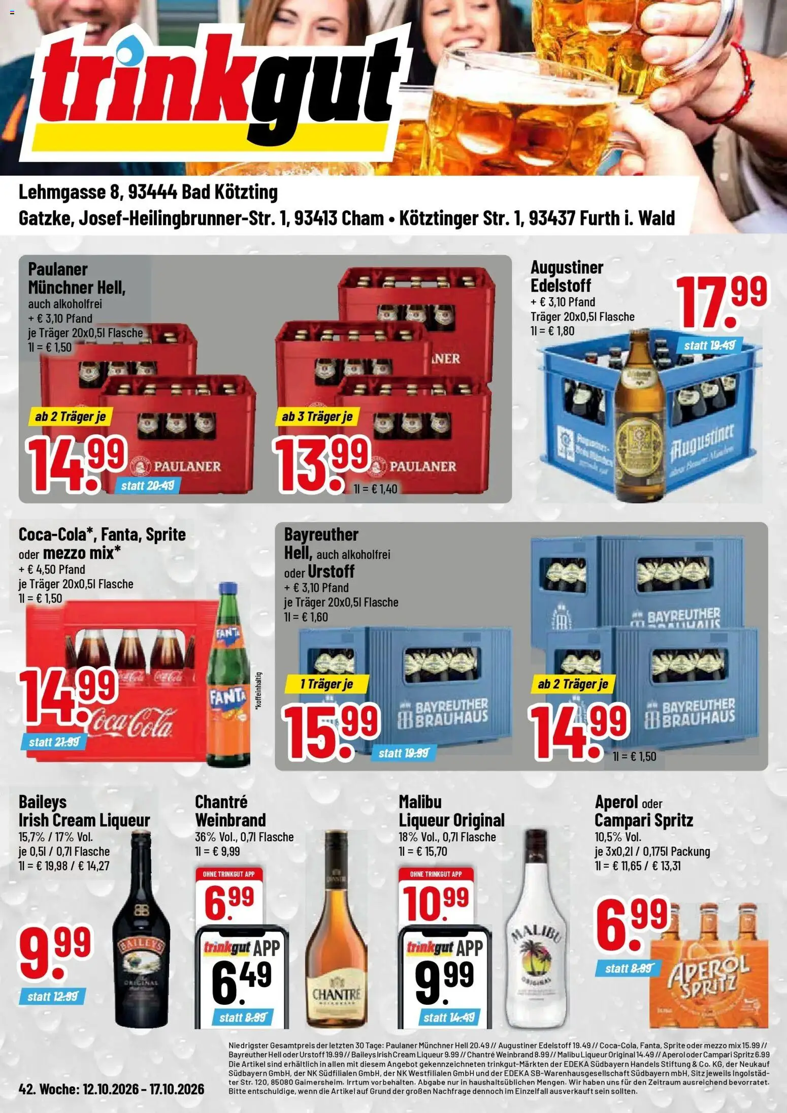 Vorschau von dem Prospekt des Geschäftes Trinkgut, gültig ab dem 12.10.2026