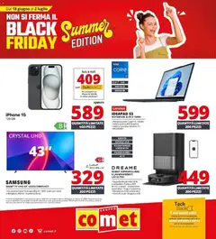 Anteprima dell'opuscolo Summer Black Friday dal negozio Comet valido da 18/06/2026