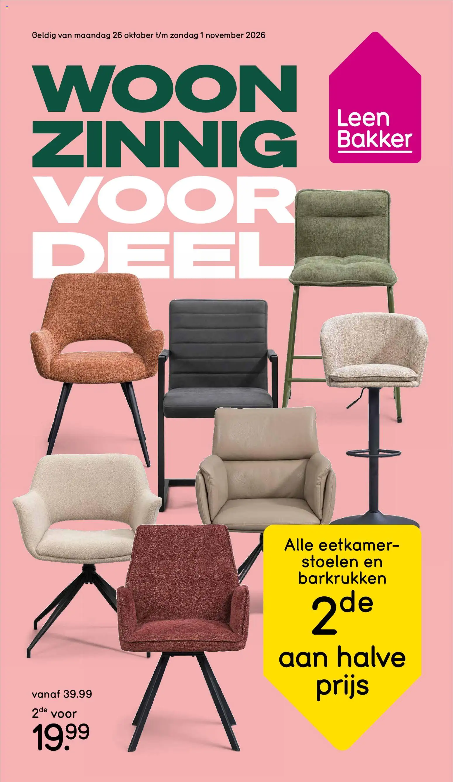 Voorbeeld van Leen Bakker Folder van winkel Leen Bakker geldig vanaf 26/10/2026