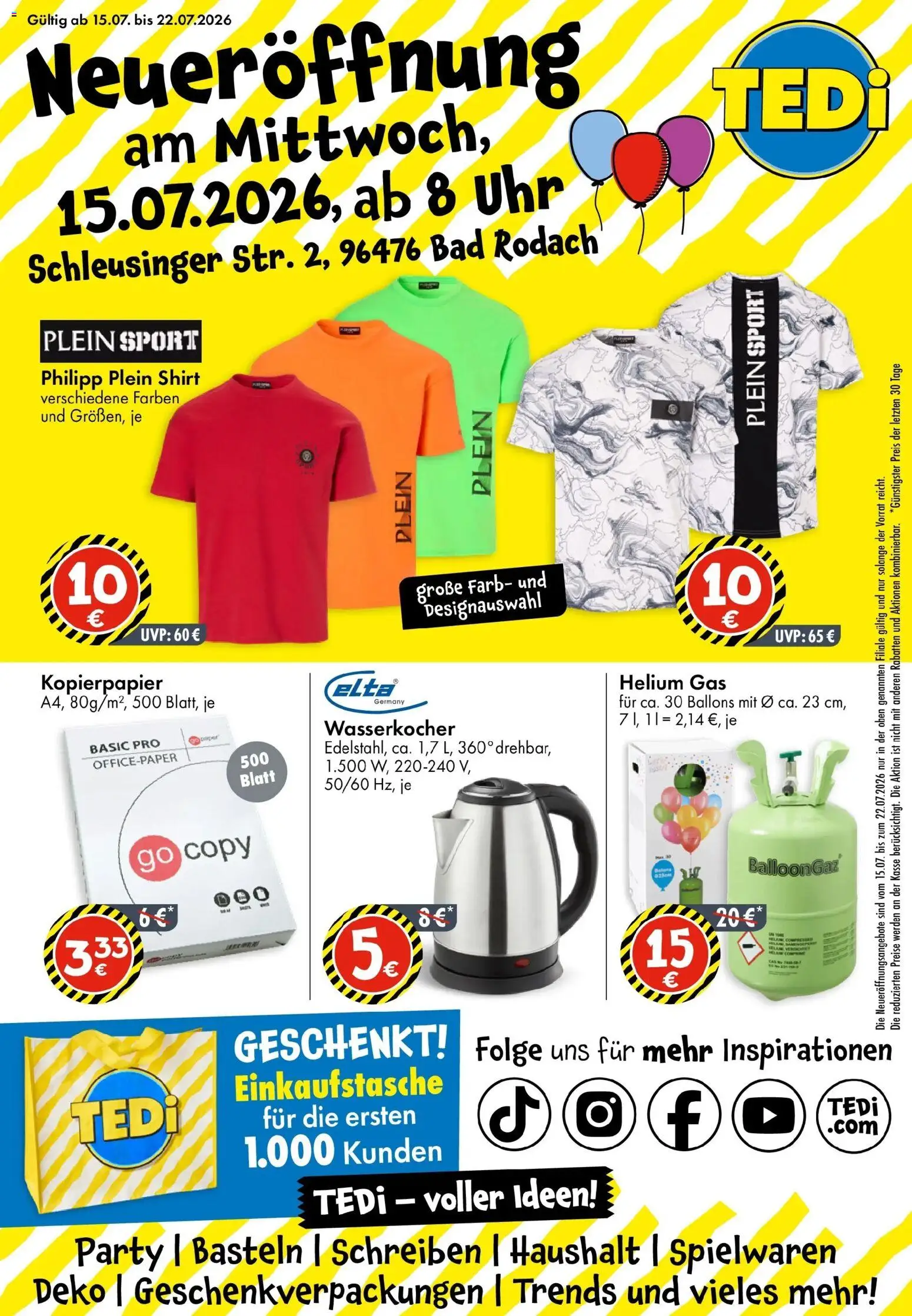 Vorschau von dem Prospekt des Geschäftes TEDi, gültig ab dem 15.07.2026
