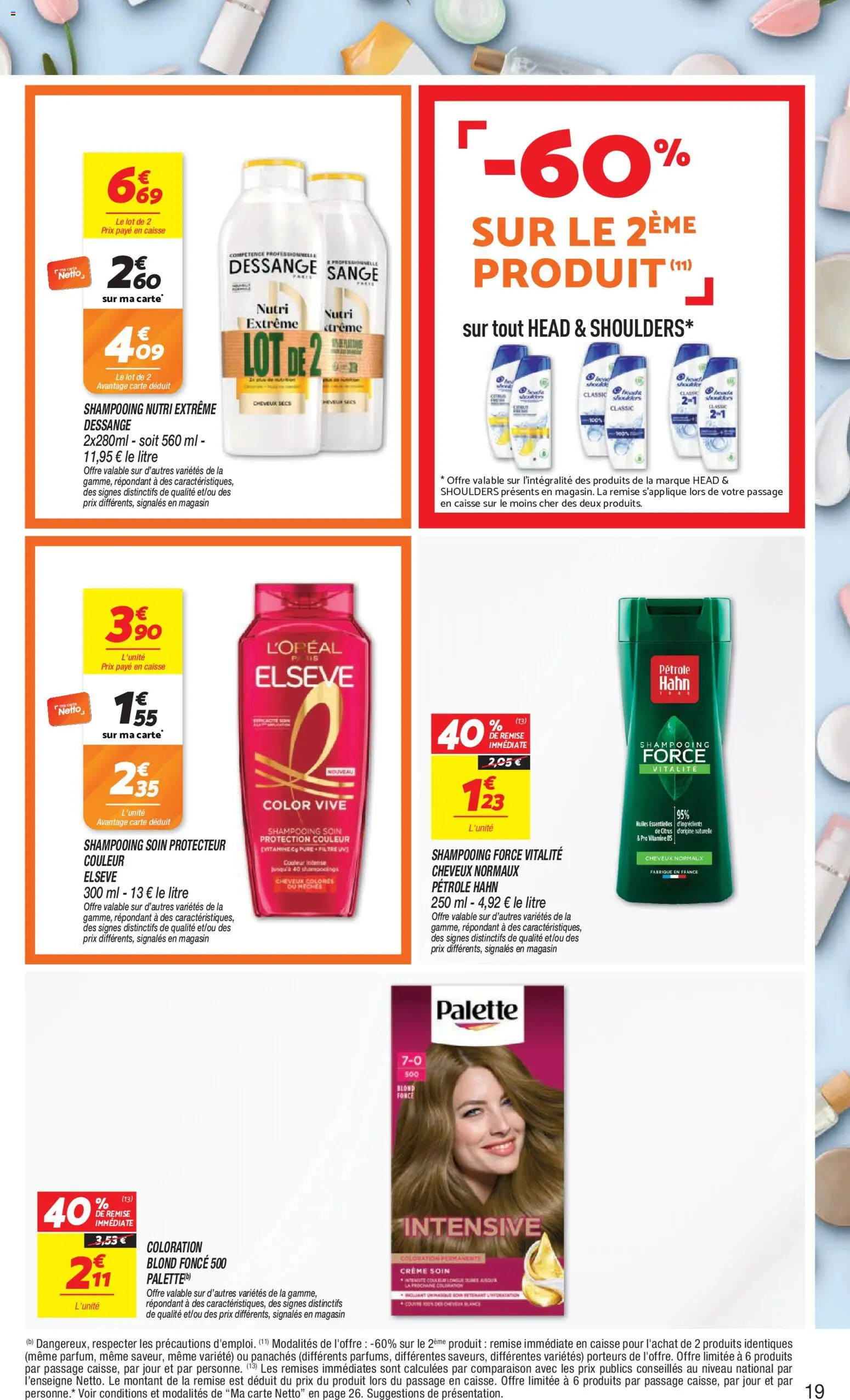 Prévisualisation de Netto - Temps fort Novembre du magasin Netto formulaire valide 03/11/2026 - Crème, Shampooing, Coloration