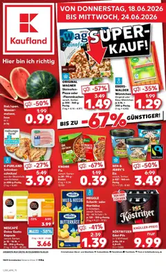 Vorschau von dem Prospekt des Geschäftes Kaufland, gültig ab dem 18.06.2026