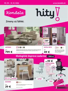 Náhľad Kondela letáku platného od 09.09.2026