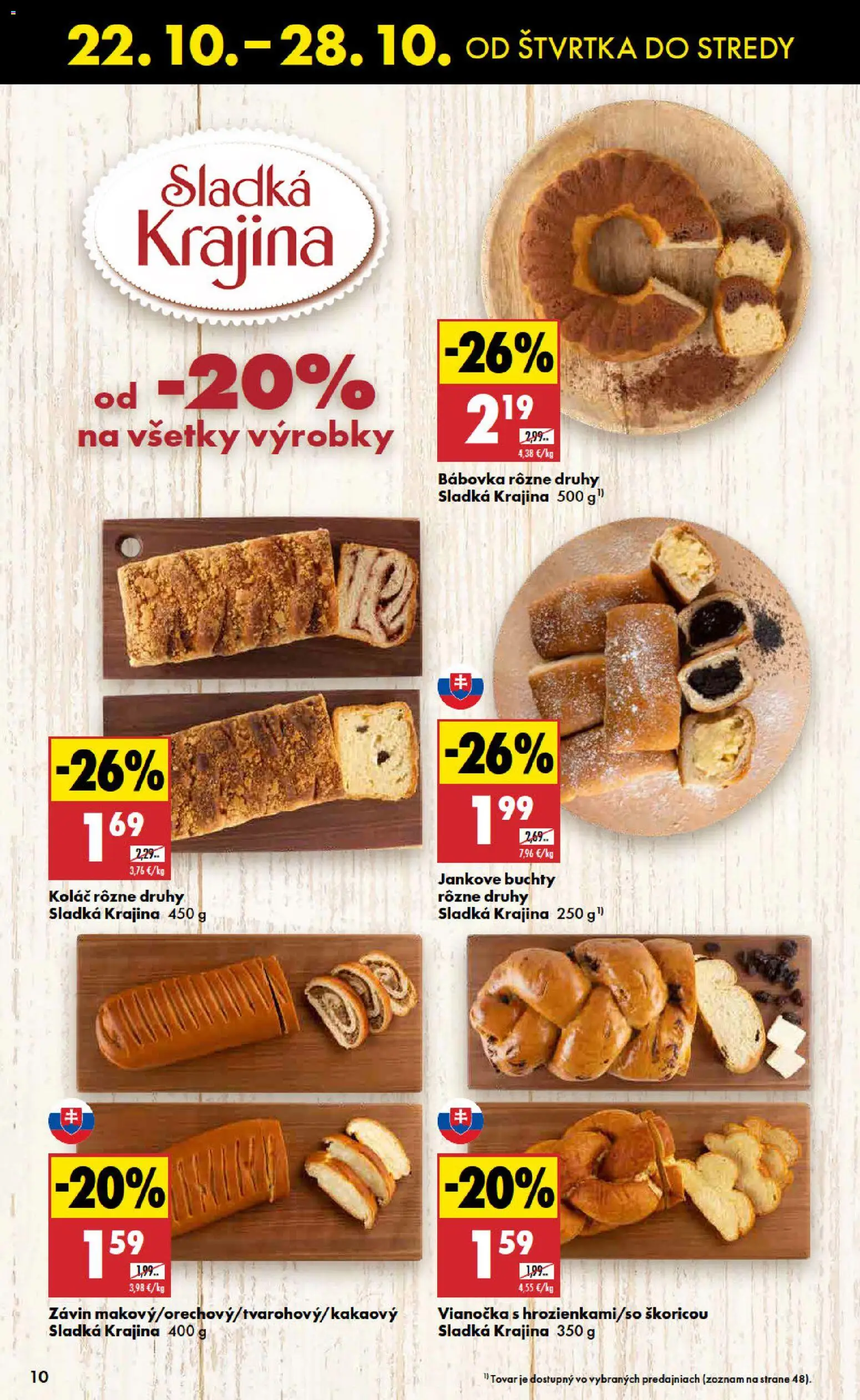 Náhľad Biedronka letáku platného od 22.10.2026 - Koláč, Vianočka, Závin