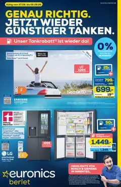 Vorschau von dem Prospekt des Geschäftes Euronics, gültig ab dem 27.08.2026