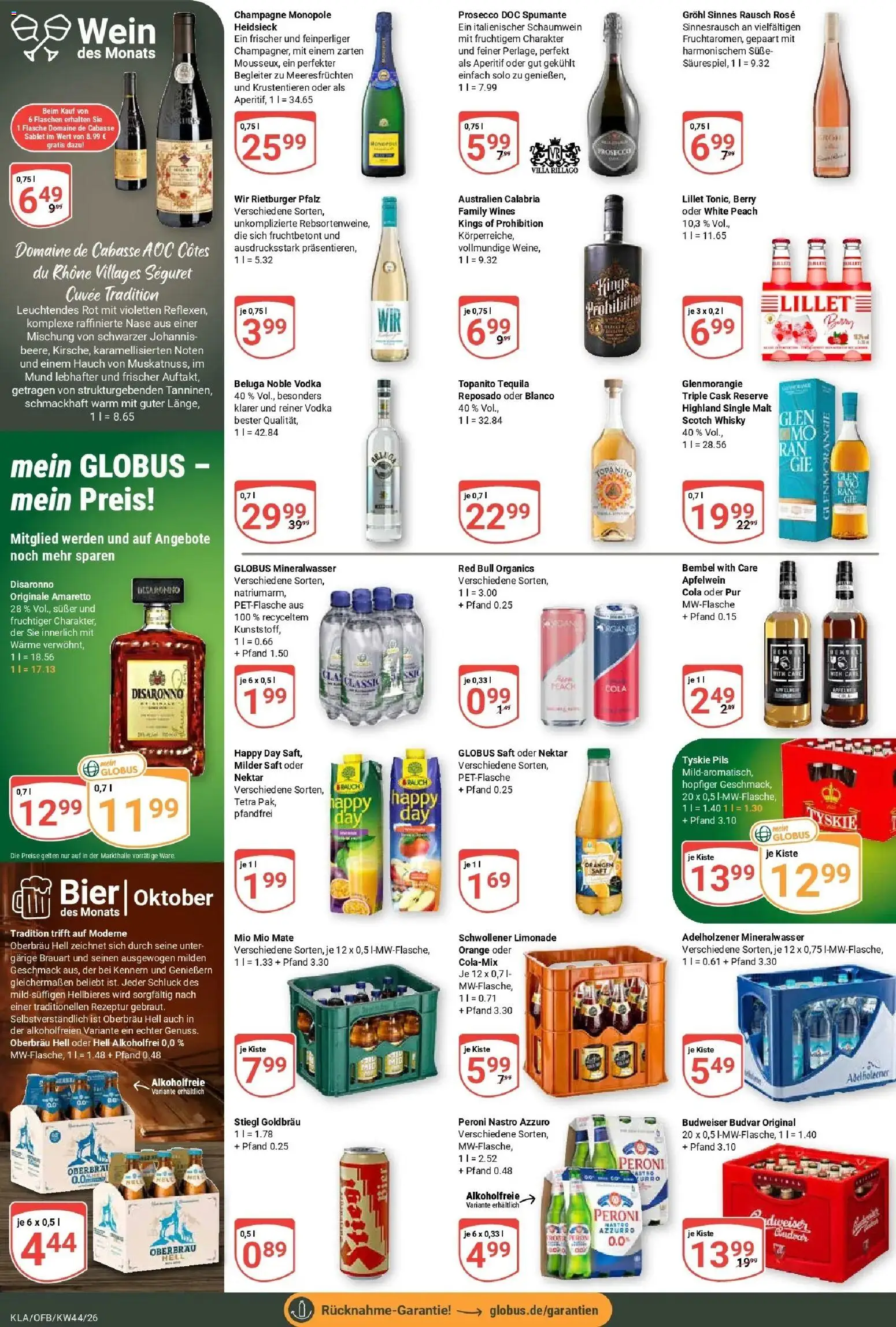 Vorschau von dem Prospekt des Geschäftes Globus, gültig ab dem 26.10.2026