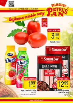 Pogląd gazetki "Piotruś Pan gazetka" ze sklepu Piotruś Pan ważnej od 18.08.2026