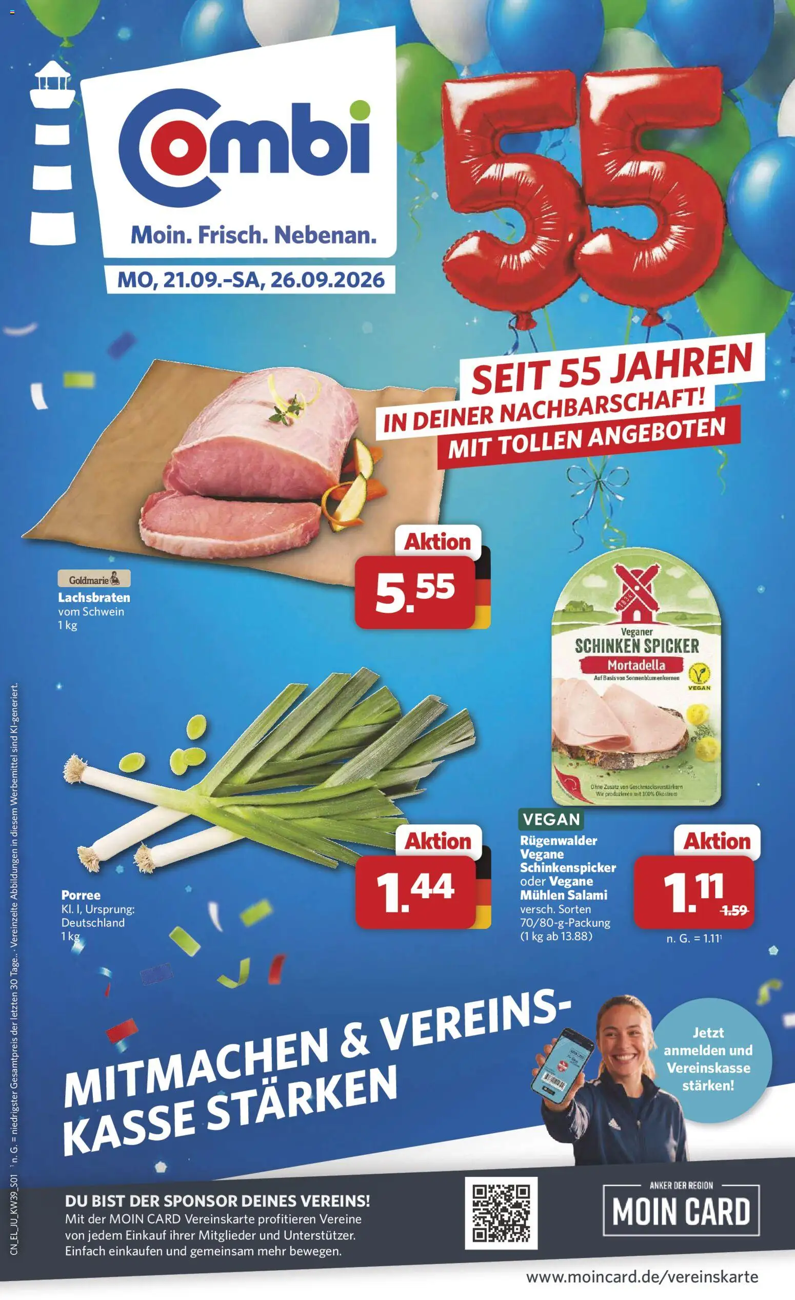 Vorschau von dem Prospekt des Geschäftes Combi, gültig ab dem 21.09.2026