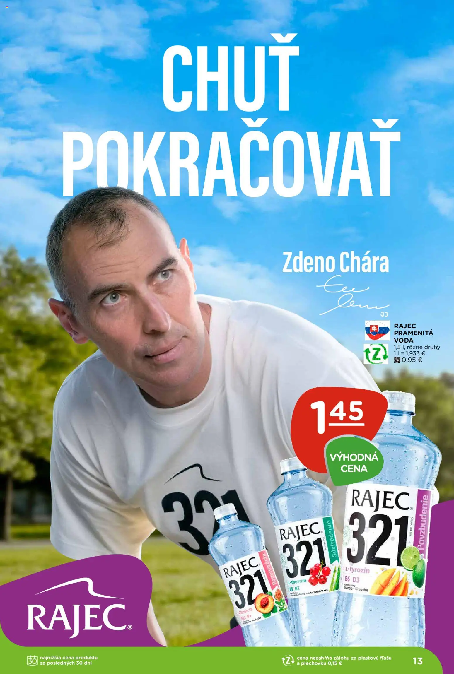 Náhľad Terno letáku platného od 08.10.2026 - Rajec, Voda, Limetka, Pramenitá voda