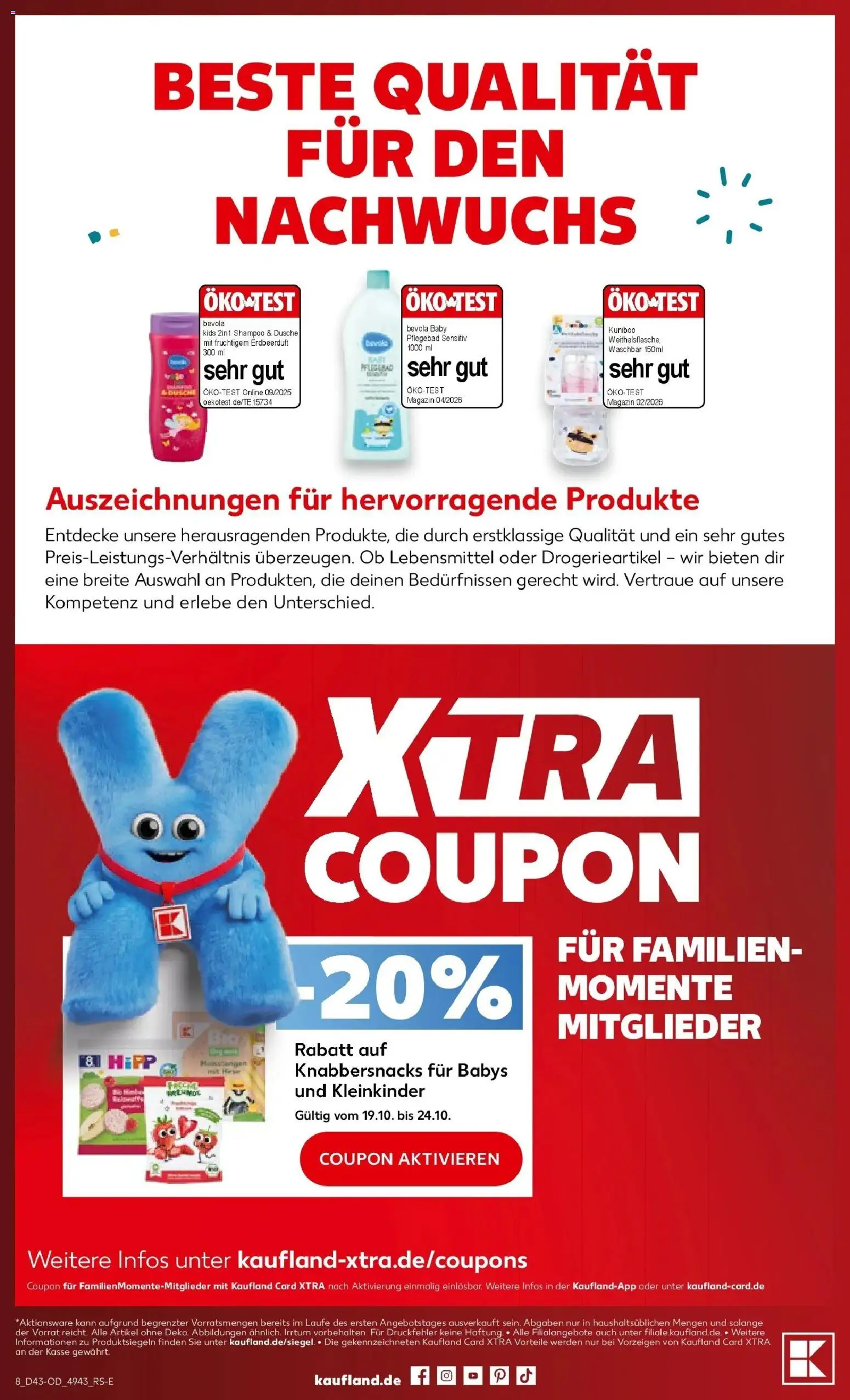 Vorschau von dem Prospekt des Geschäftes Kaufland, gültig ab dem 19.10.2026