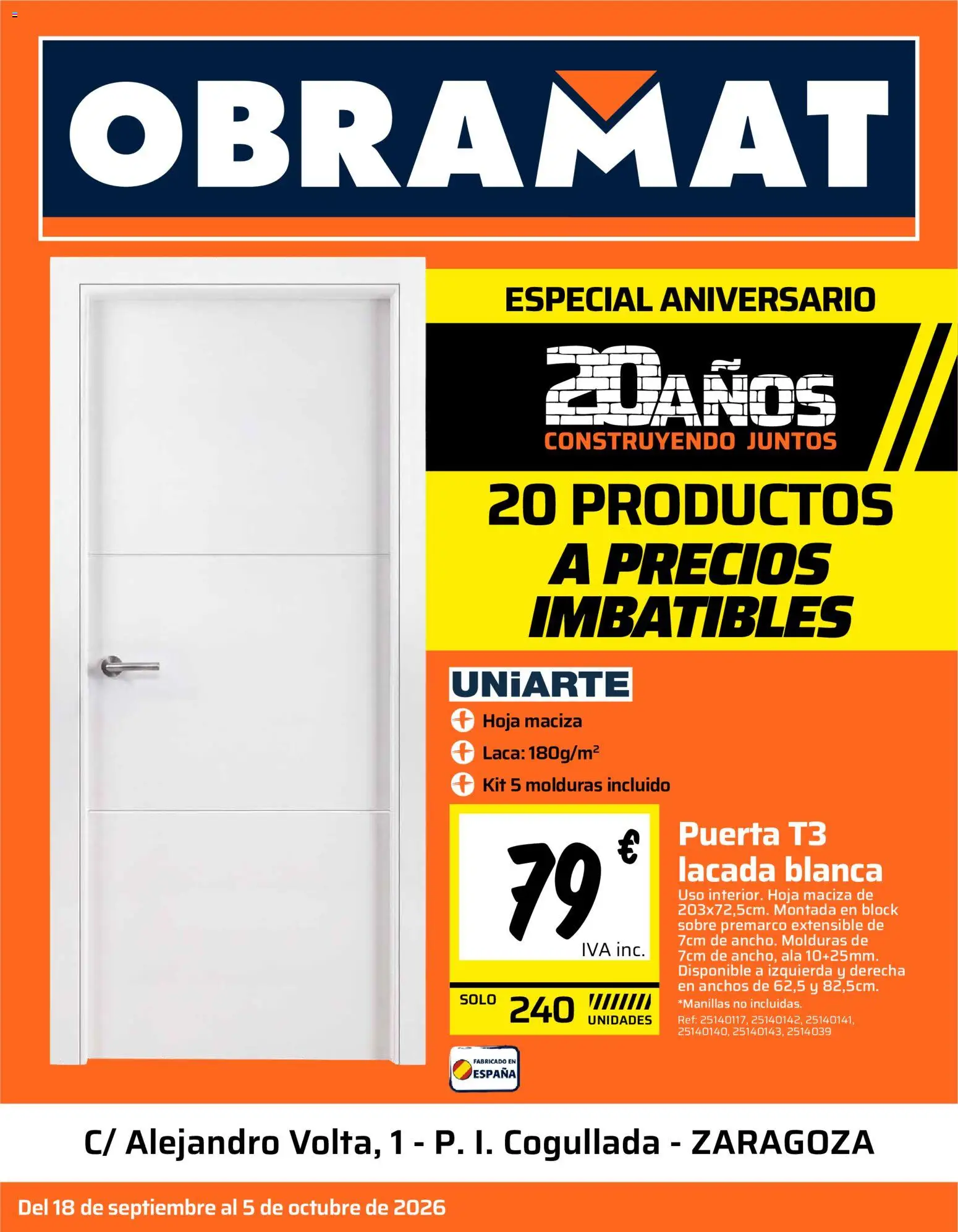 Vista previa del folleto de la tienda Obramat válido desde el 18/09/2026 