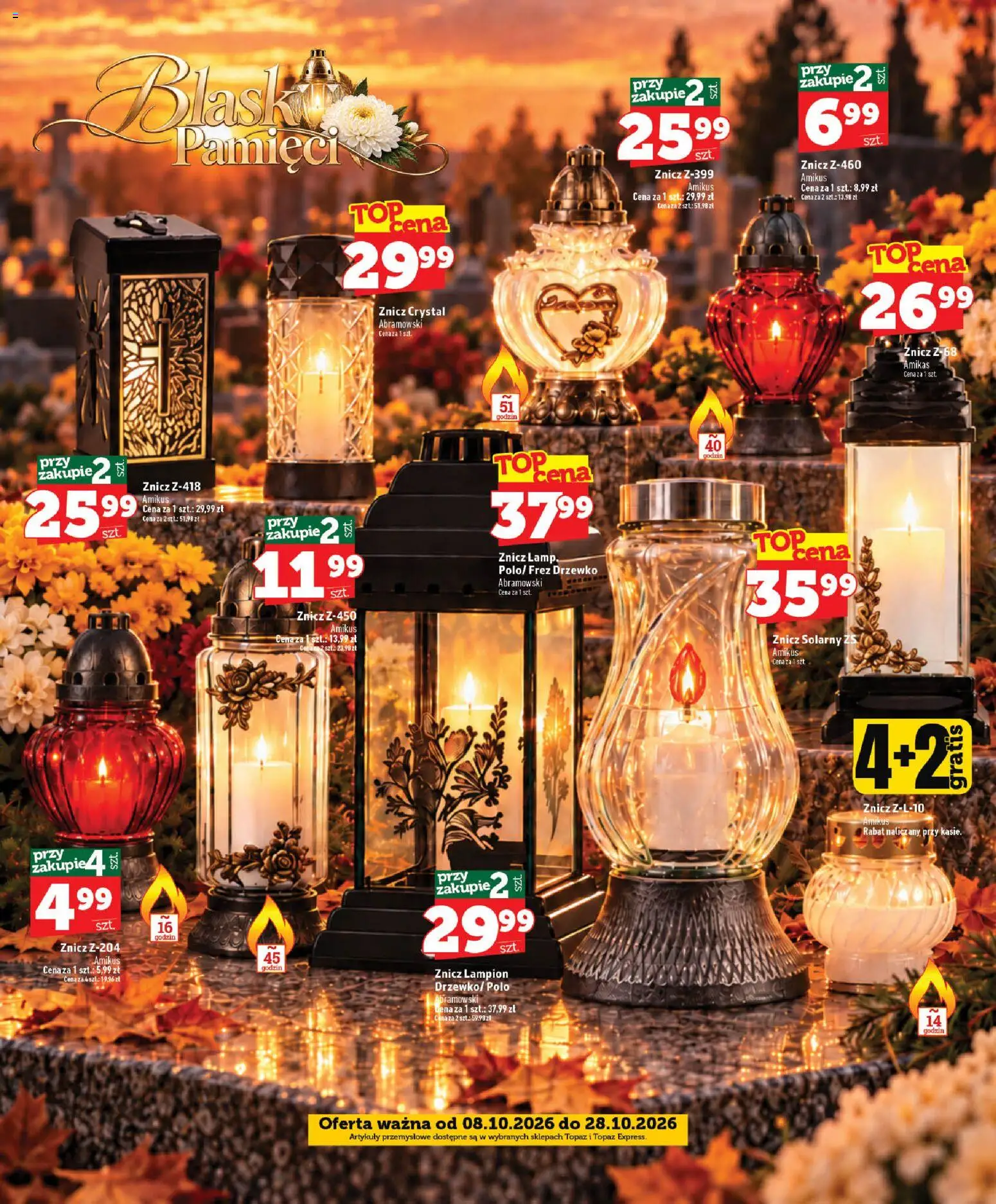 Pogląd gazetki "Topaz gazetka - MAZ" ze sklepu Topaz ważnej od 08.10.2026 - Lampion, Artykuły przemysłowe