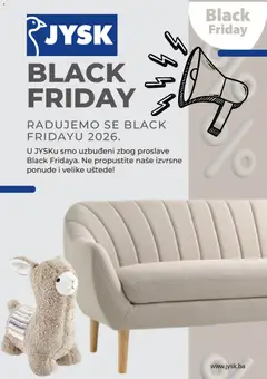 Pregled letka JYSK Black Friday Najava trgovine JYSK vrijedi od 19.10.2026