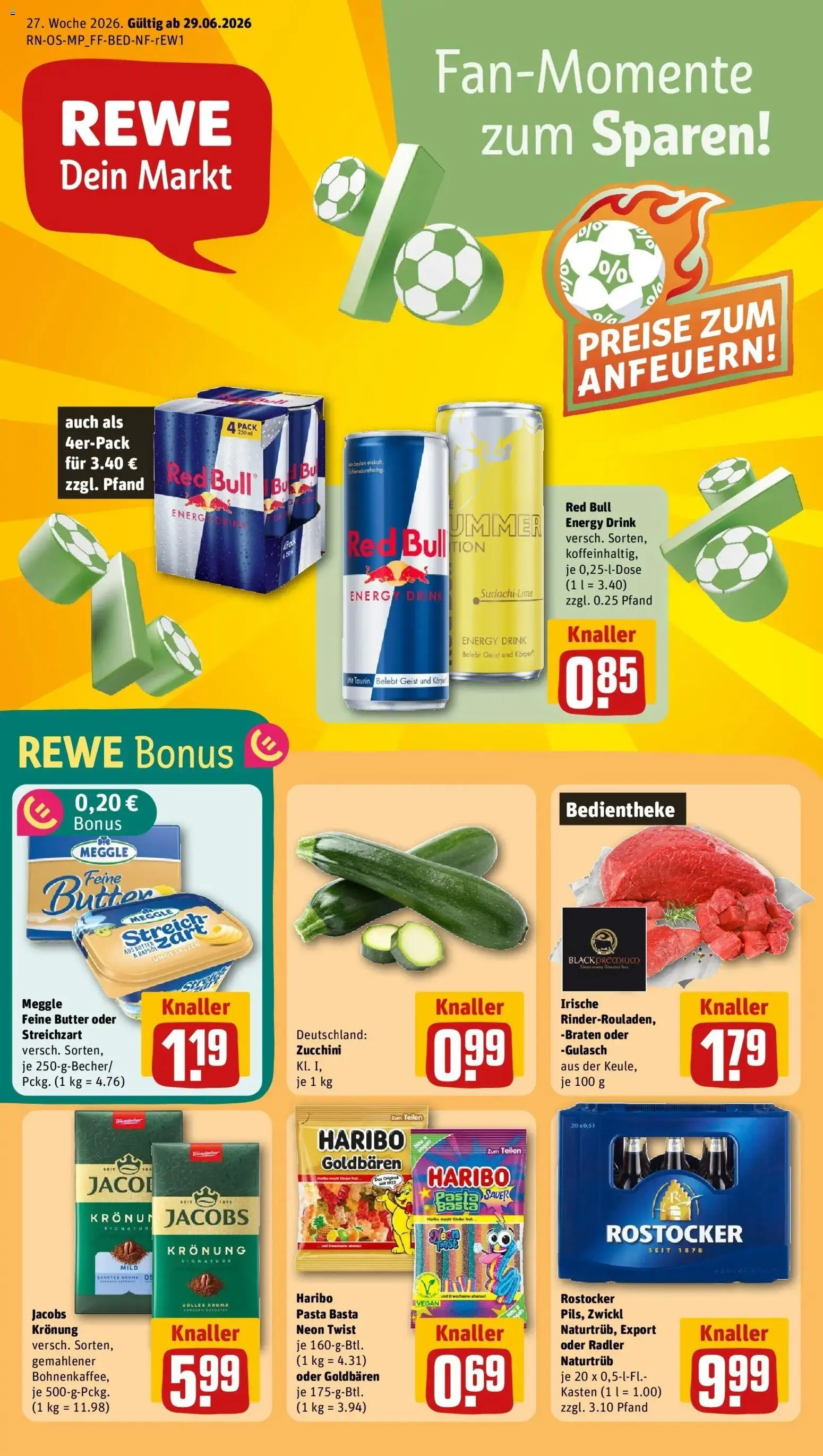 Vorschau von dem Prospekt des Geschäftes Rewe, gültig ab dem 29.06.2026