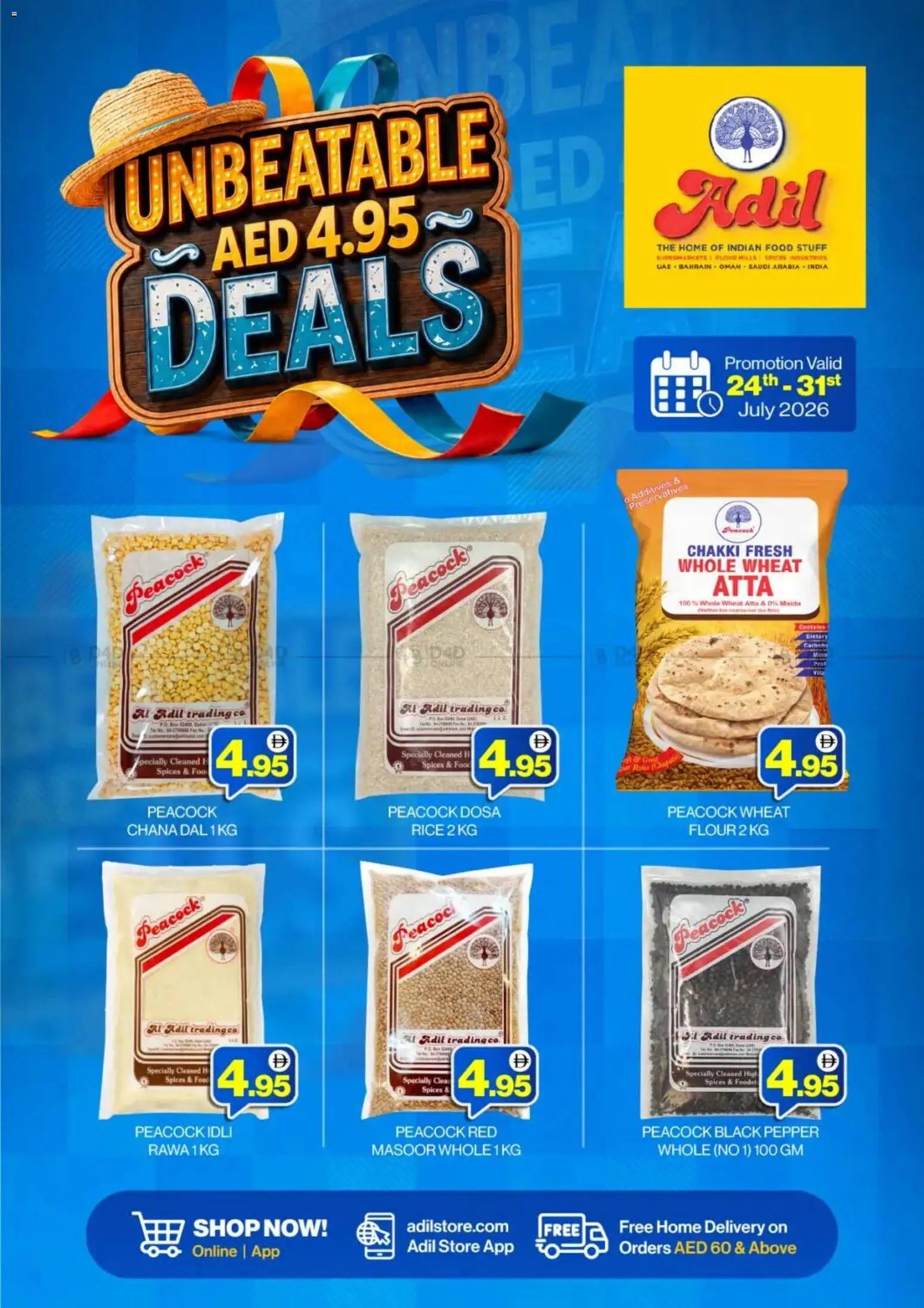 Preview of the catalogue Al-Adil catalogue of store Al-Adil valid from 24 Jul, 2026 - Rice, Flour, Spices, Pepper