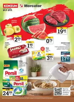 Pregled letka Mercator katalog trgovine Mercator vrijedi od 21.07.2026