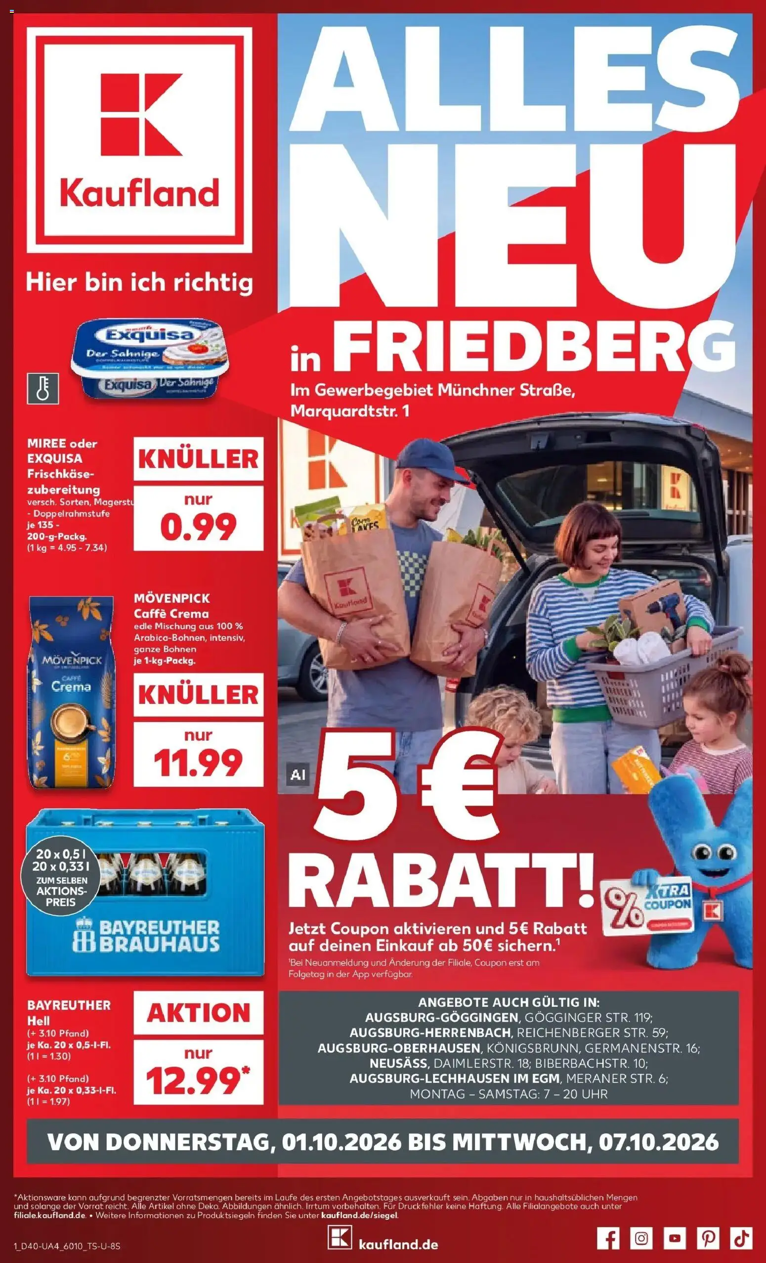 Vorschau von dem Prospekt des Geschäftes Kaufland, gültig ab dem 01.10.2026