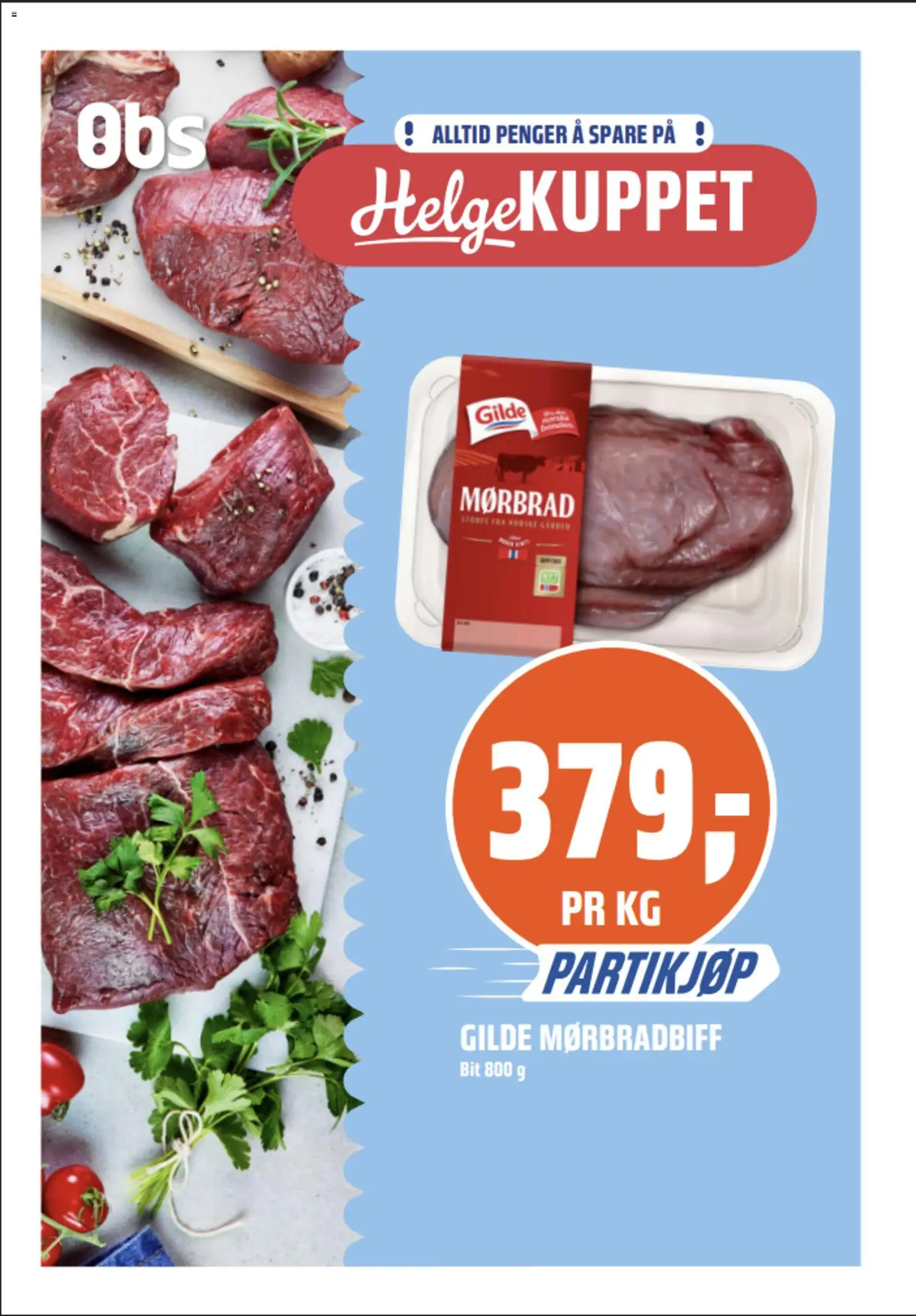 Forhåndsvis Coop Obs Helge Kuppet fra butikk Coop Obs gyldig fra 01/10/2026 - Mørbrad