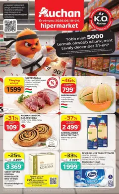 Auchan - Auchan akciós újság Szolnok megtekintése, amely érvényes 2026.06.18.-től