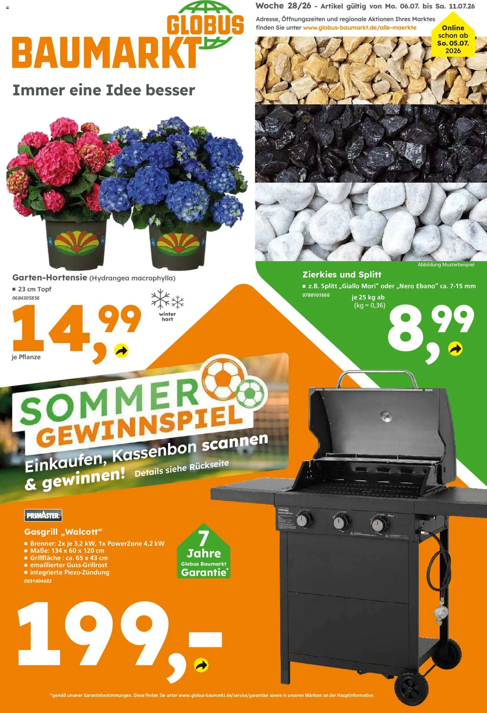 Vorschau von dem Prospekt des Geschäftes Globus Baumarkt, gültig ab dem 06.07.2026