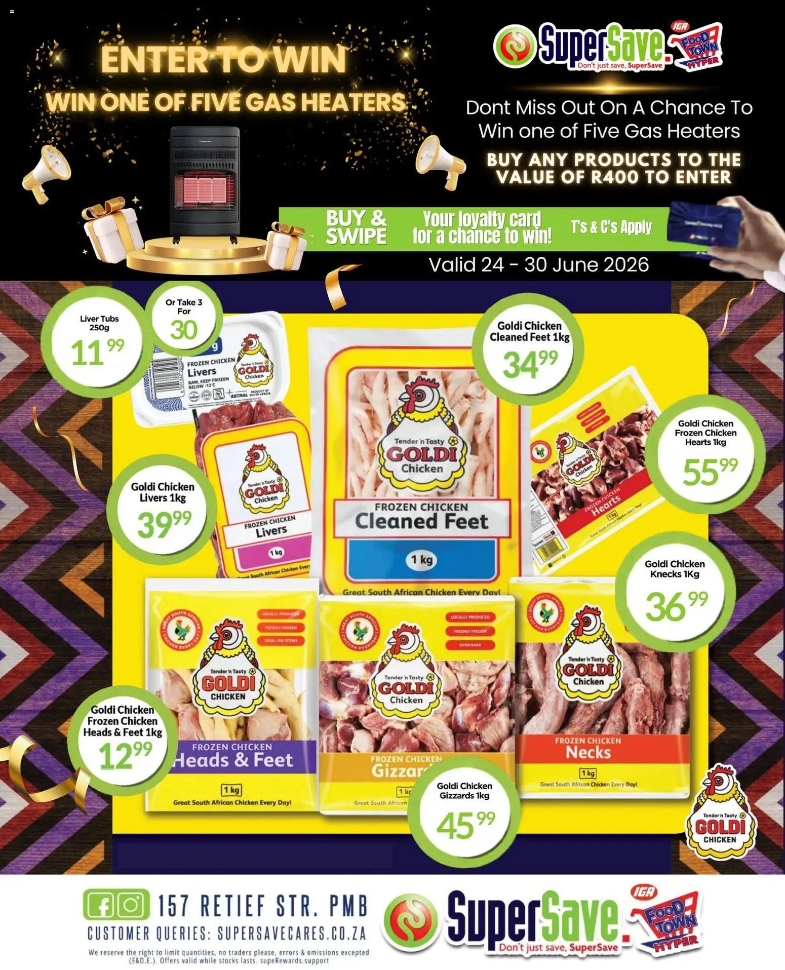 Preview of Super Save flyer valid from 24/06/2026 - Chicken, Liver, Frozen chicken