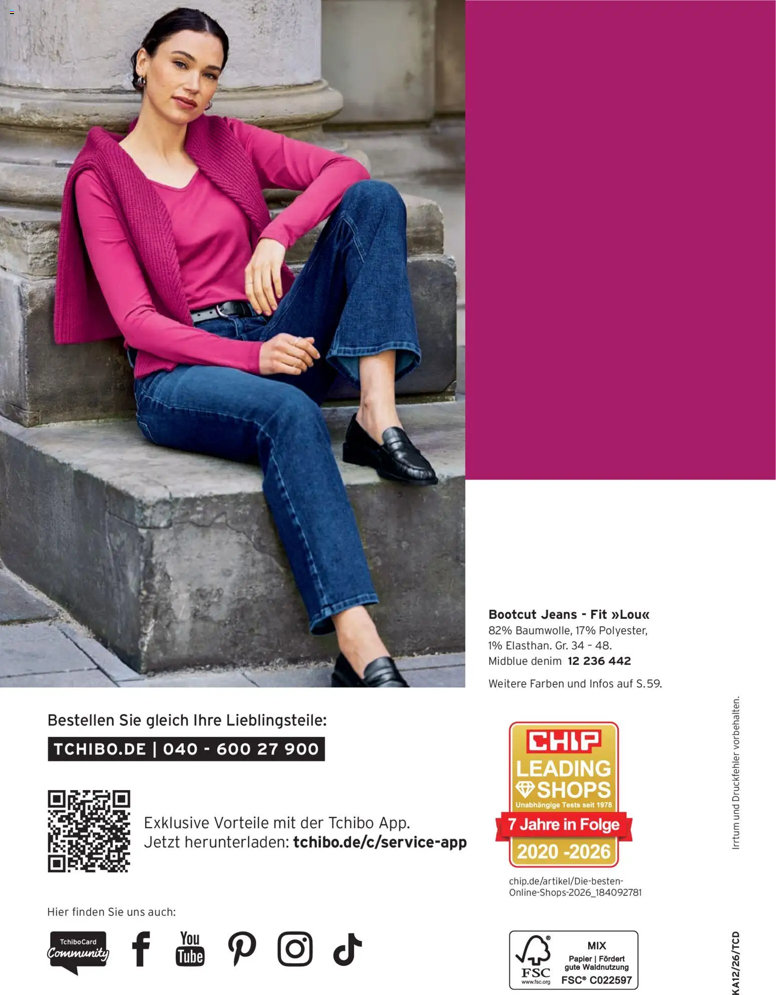Vorschau von dem Prospekt des Geschäftes Tchibo, gültig ab dem 01.11.2026 - Jeans