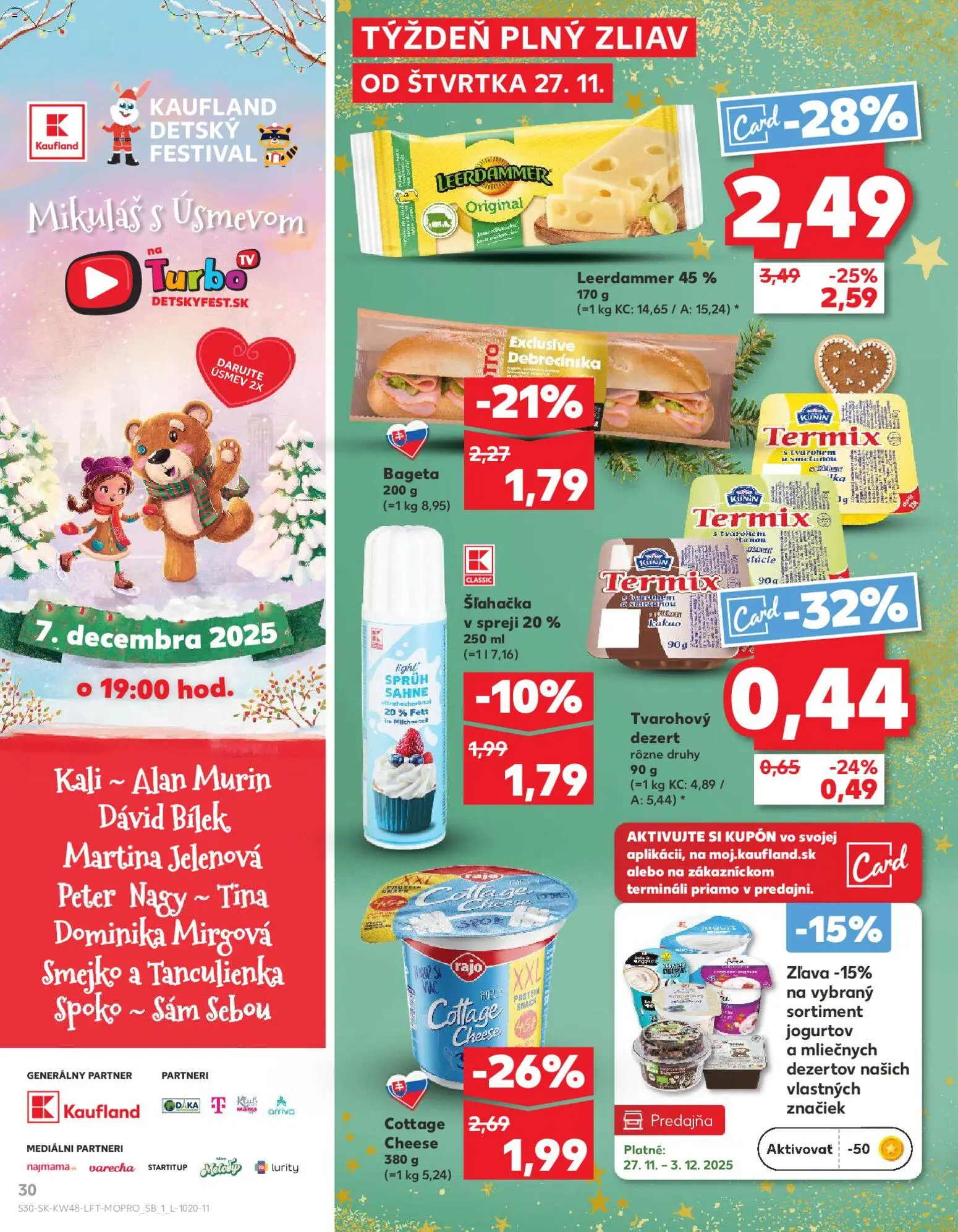Náhľad Kaufland letáku platného od 27.11.2025 - Kakao, Šľahačka
