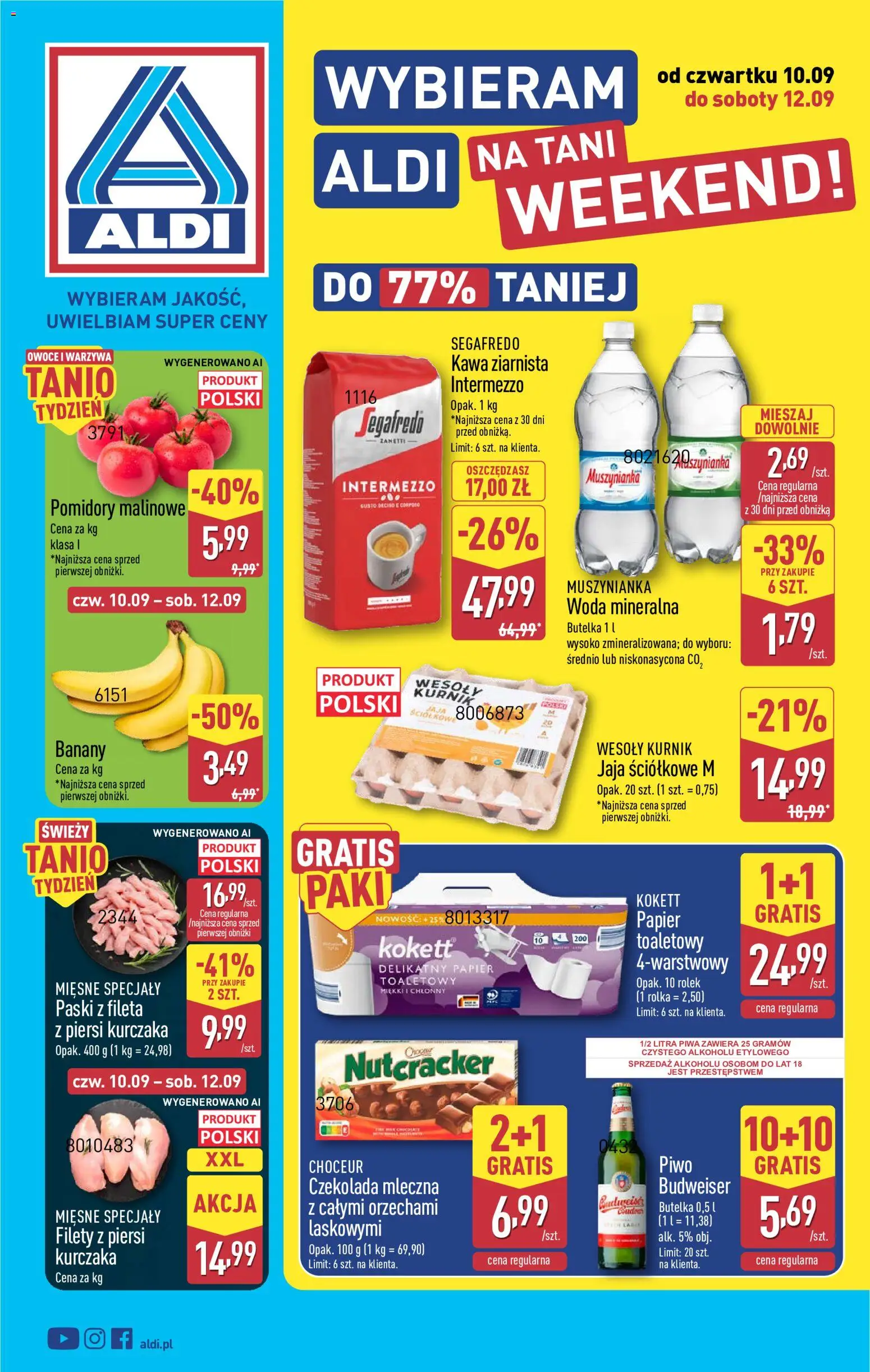 Náhled nabídky: Aldi Polsko Aldi Polsko leták - Oferta weekendowa platný od 10.09.2026