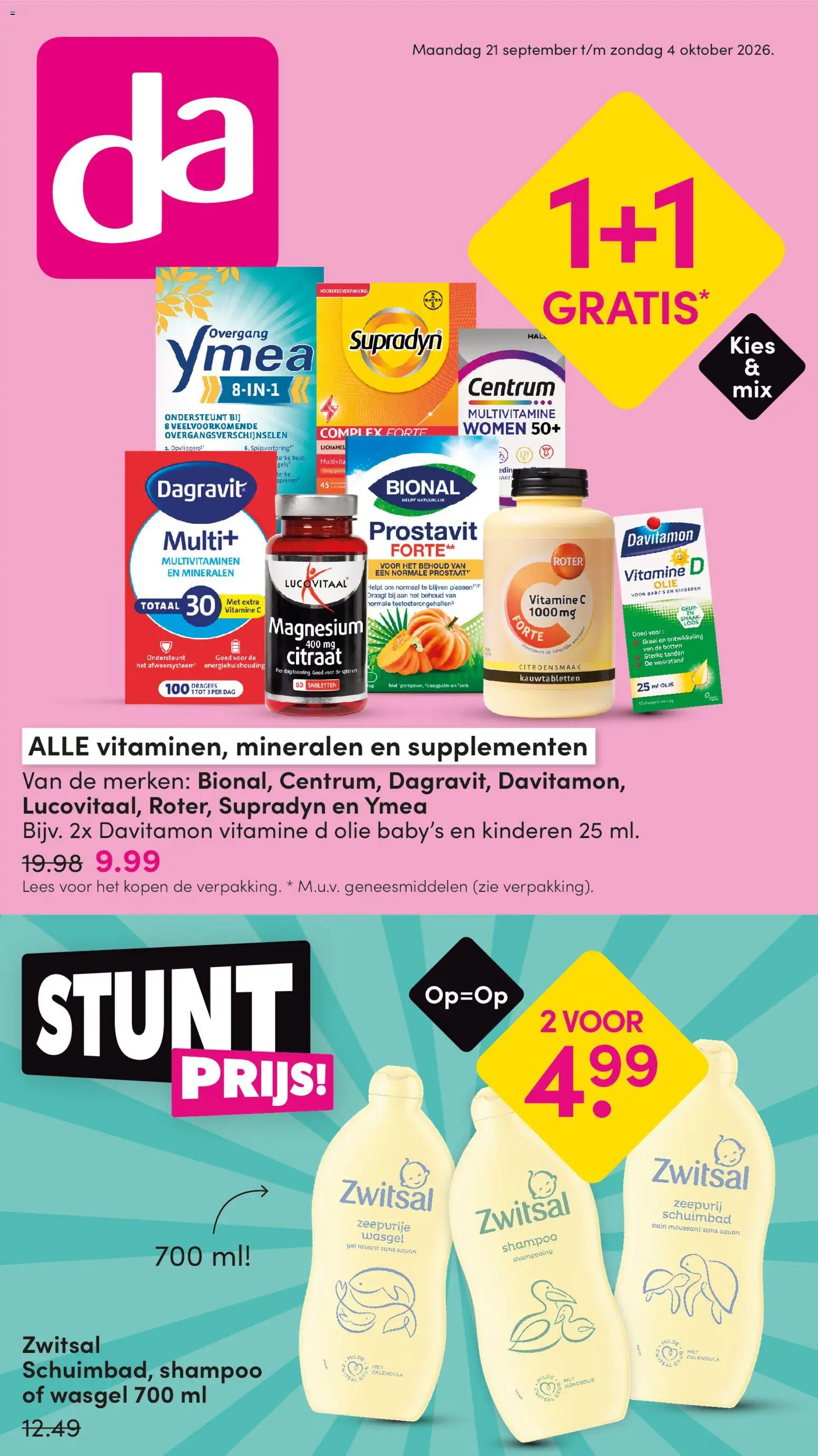 Voorbeeld van Da folder van winkel Da geldig vanaf 21-09-2026