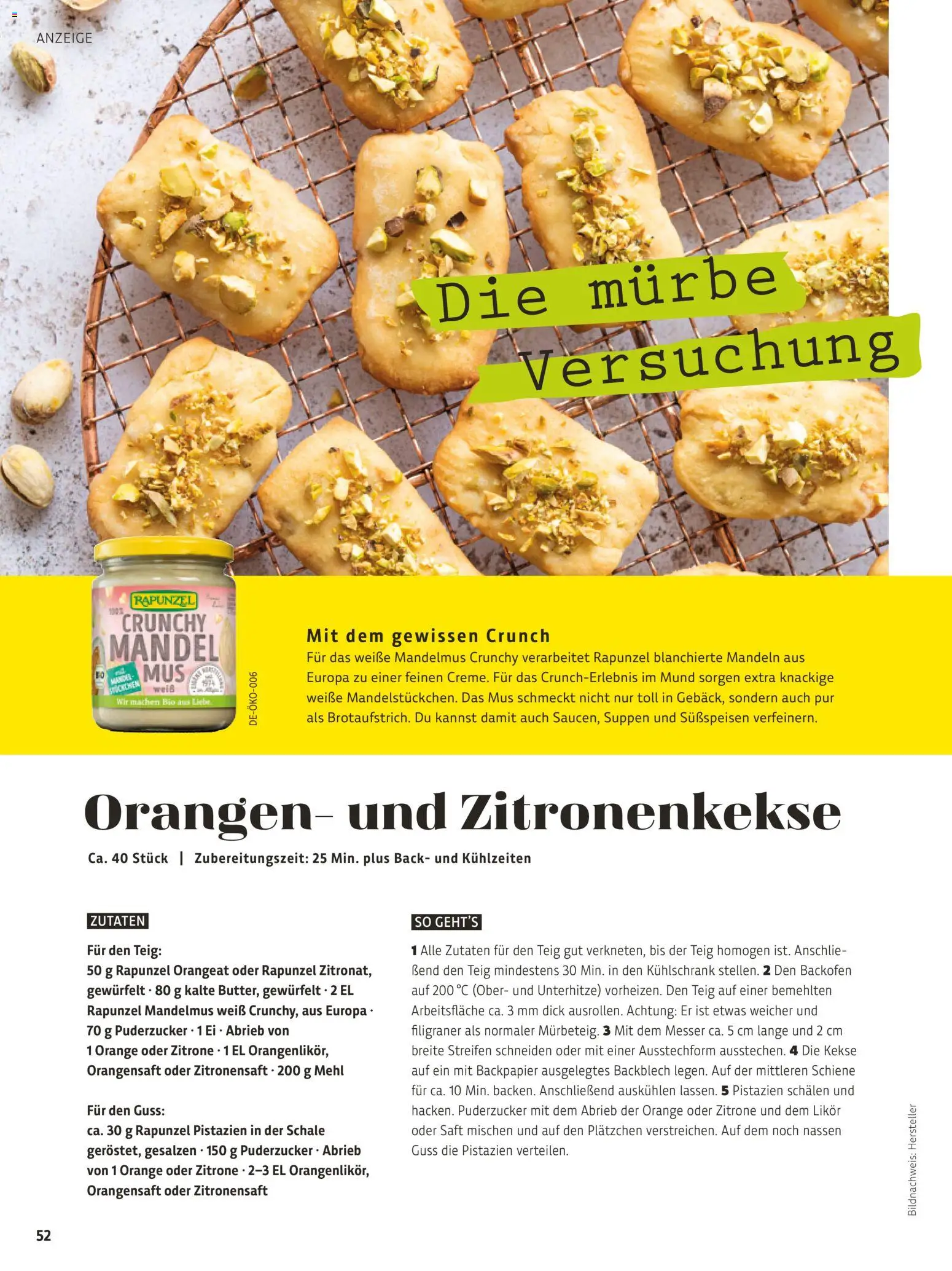 Vorschau von dem Prospekt des Geschäftes Denns BioMarkt, gültig ab dem 26.10.2026 - Pistazien, Backofen, Mehl, Zitrone, Orangensaft, Likör, Saft, Orangen