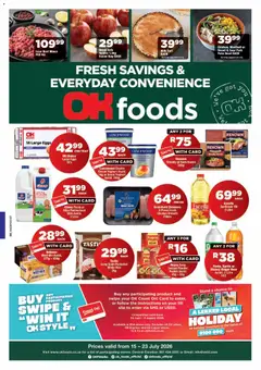 Preview of OK Foods flyer valid from 15/07/2026