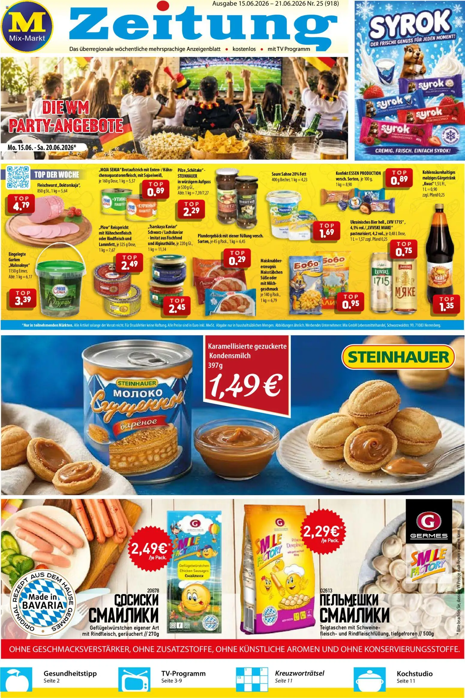 Vorschau von dem Prospekt des Geschäftes Mix Markt, gültig ab dem 15.06.2026