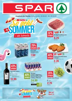 Vorschau des Merkblatts SPAR aktionen vom Shop SPAR gültig von 20.08.2026 bis 26.08.2026