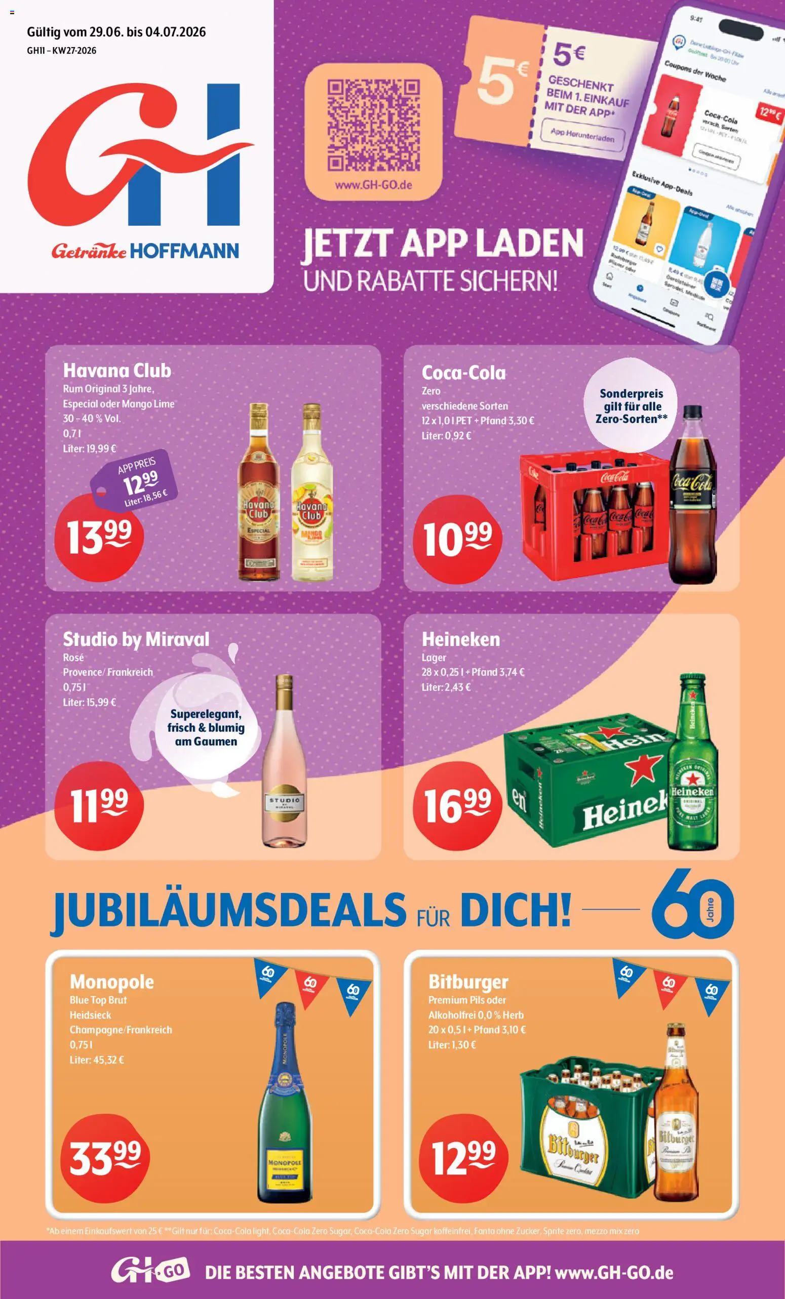 Vorschau von dem Prospekt des Geschäftes Getränke Hoffmann, gültig ab dem 29.06.2026