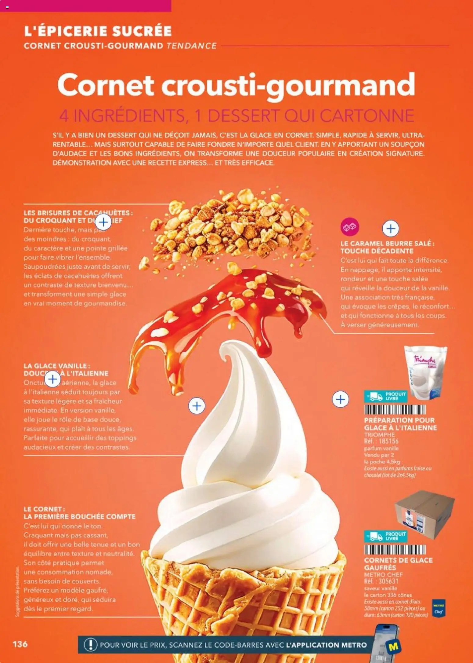 Prévisualisation de METRO - Restauration rapide du magasin METRO formulaire valide 14/04/2026 - Parfums, Parfum, Dessert, Gaufres, Vanille, Base, Couverts, Cônes