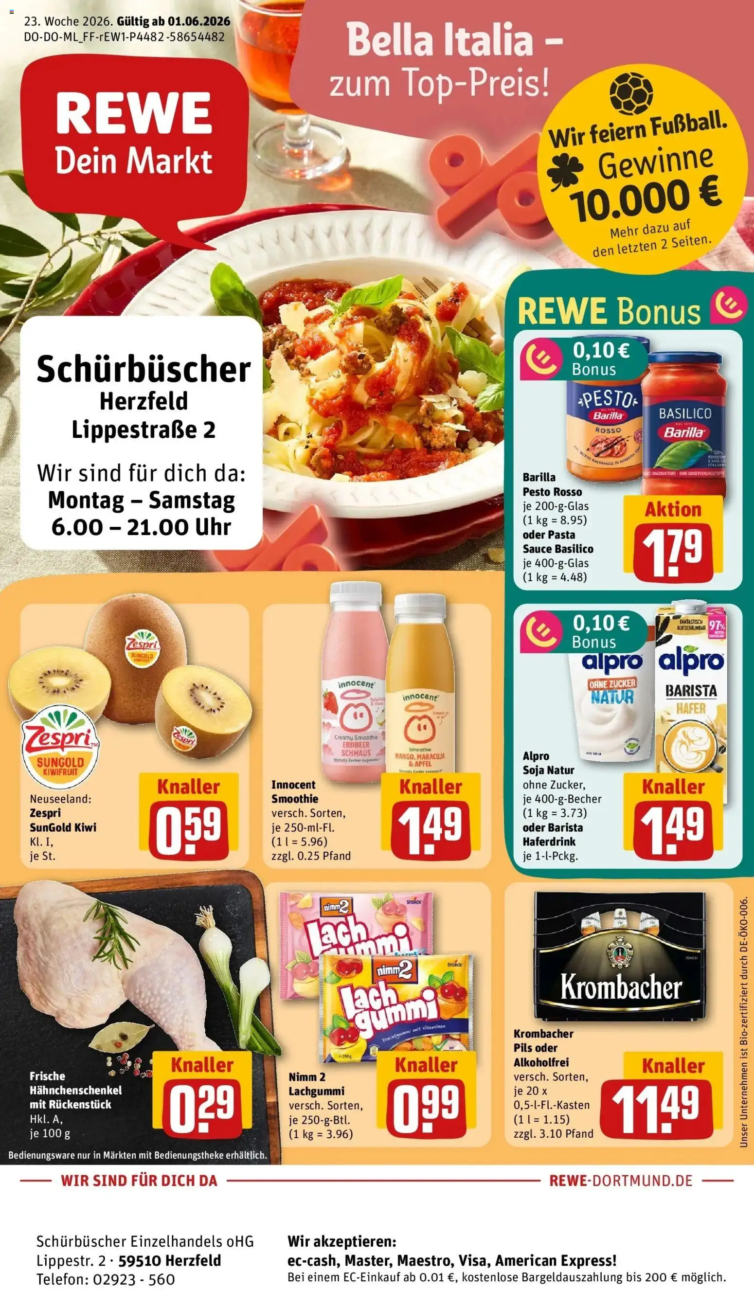 Vorschau von dem Prospekt des Geschäftes Rewe, gültig ab dem 01.06.2026