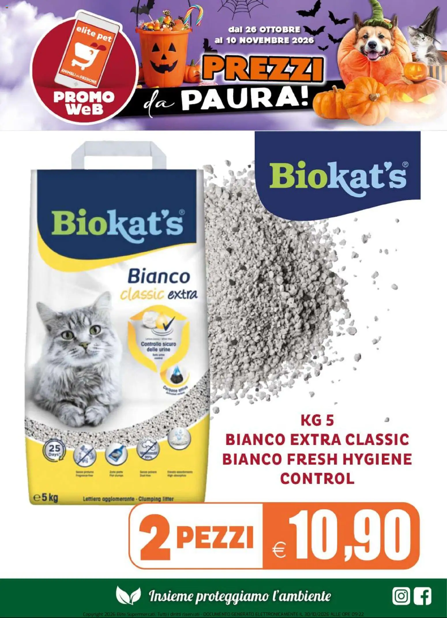 Anteprima dell'opuscolo Elite Supermercati volantino Pet dal negozio Elite Supermercati valido da 26/10/2026