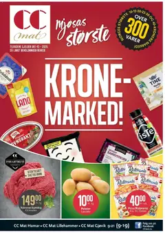 Forhåndsvis CC Mat kundeavis fra butikk CC Mat gyldig fra 19/10/2026