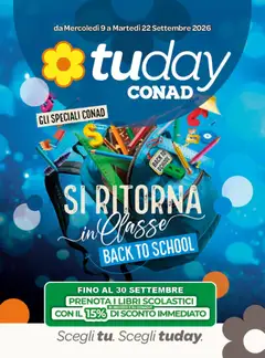 Anteprima dell'opuscolo Conad volantino Tuday Lazio dal negozio Conad valido da 09/09/2026
