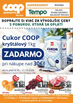 Náhľad COOP Jednota letáku platného od 08.10.2026