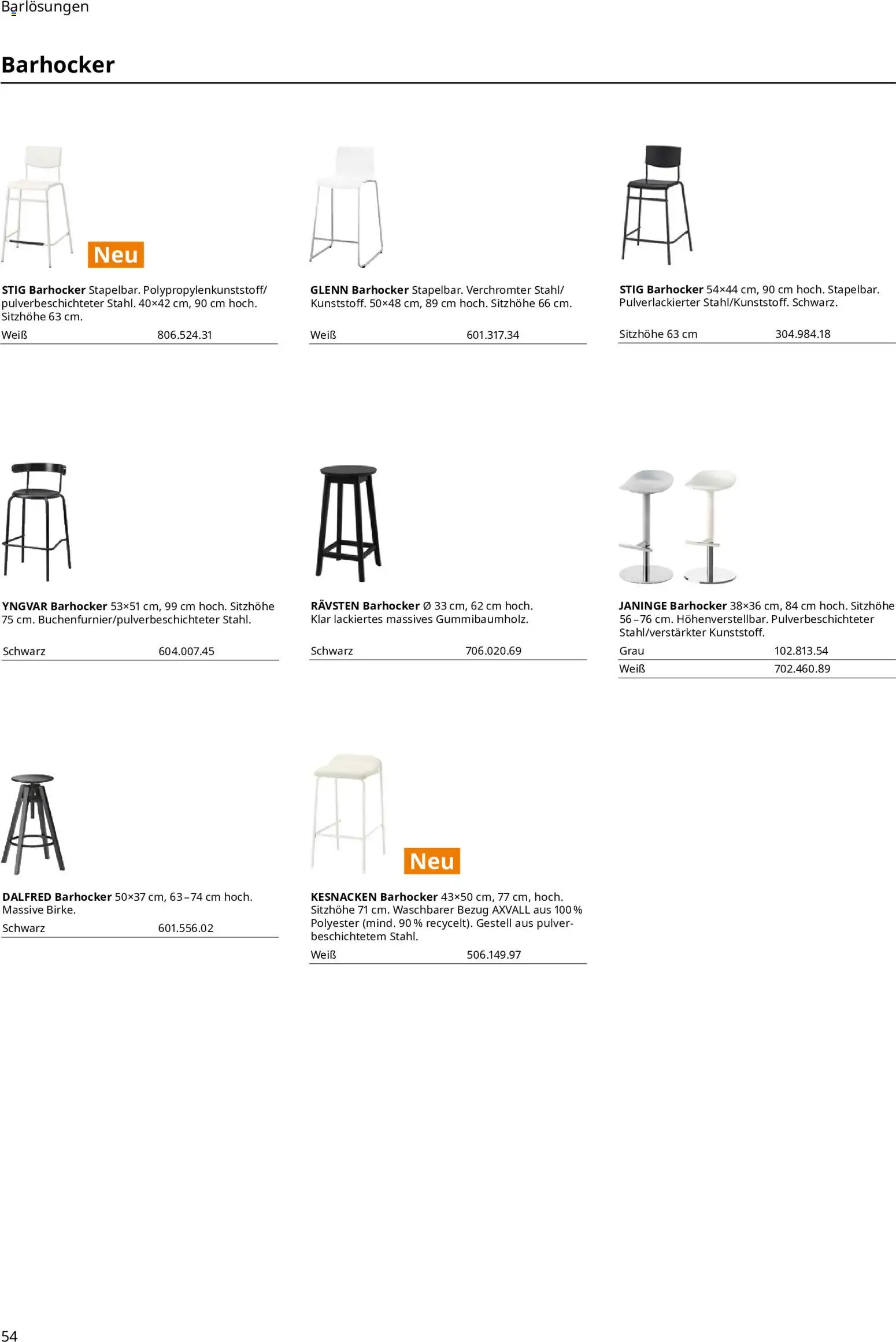 Vorschau von dem Prospekt des Geschäftes Ikea, gültig ab dem 11.09.2026 - Barhocker