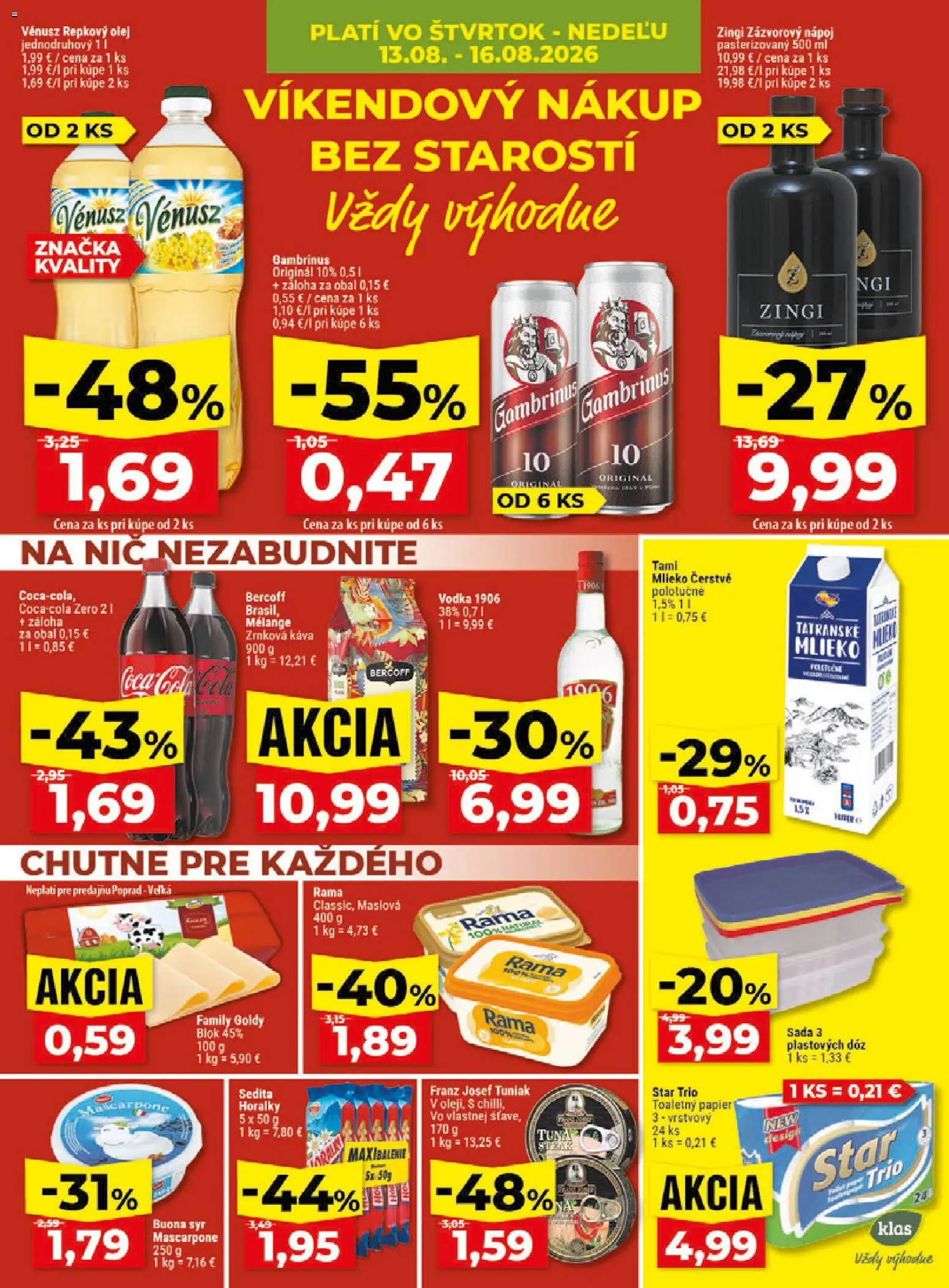 Náhľad Klas letáku platného od 10.08.2026