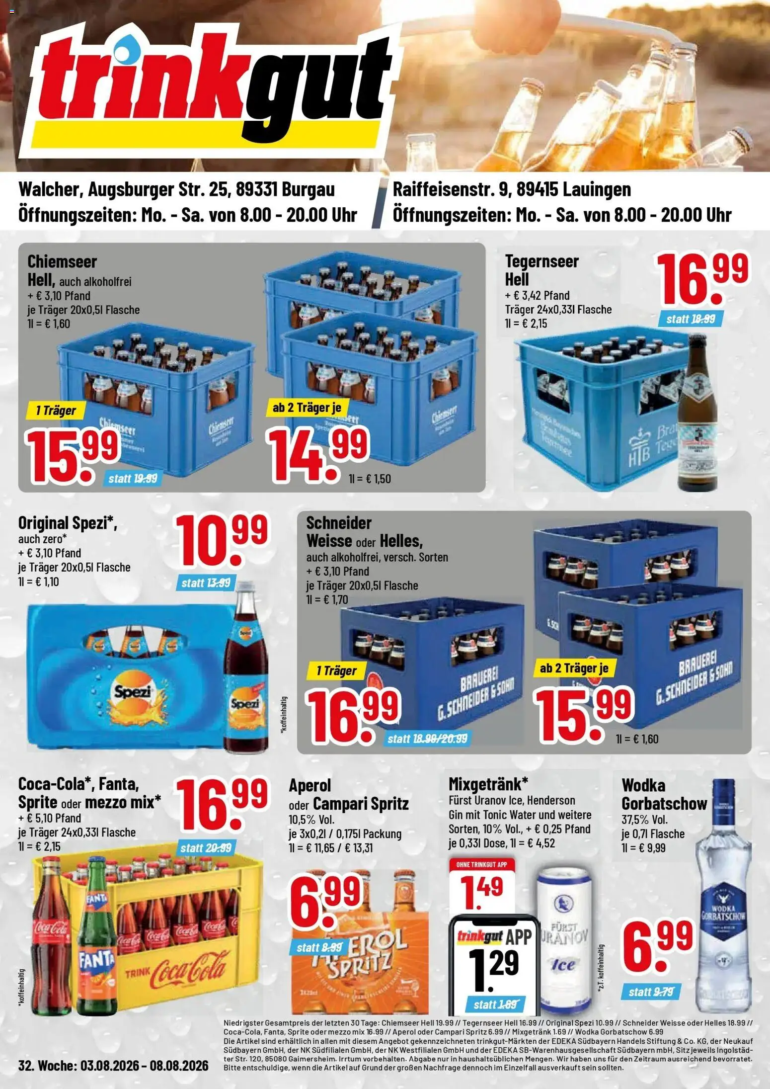 Vorschau von dem Prospekt des Geschäftes Trinkgut, gültig ab dem 03.08.2026
