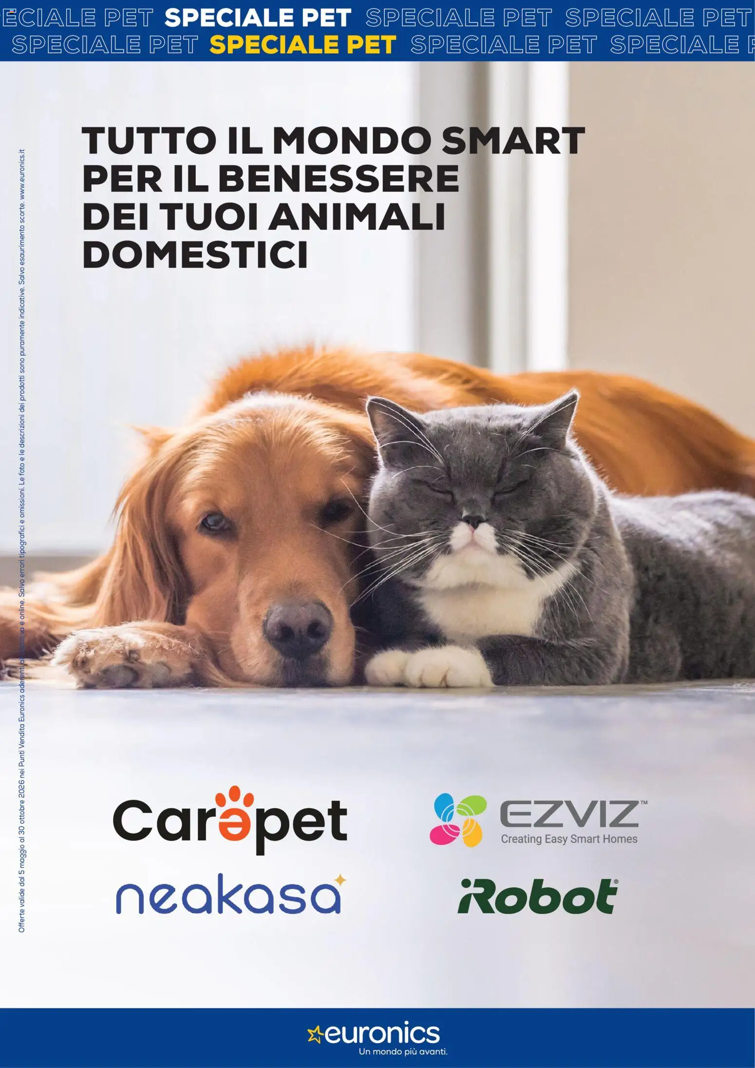 Anteprima dell'opuscolo Euronics volantino Pet dal negozio Euronics valido da 05/05/2026 - Robot