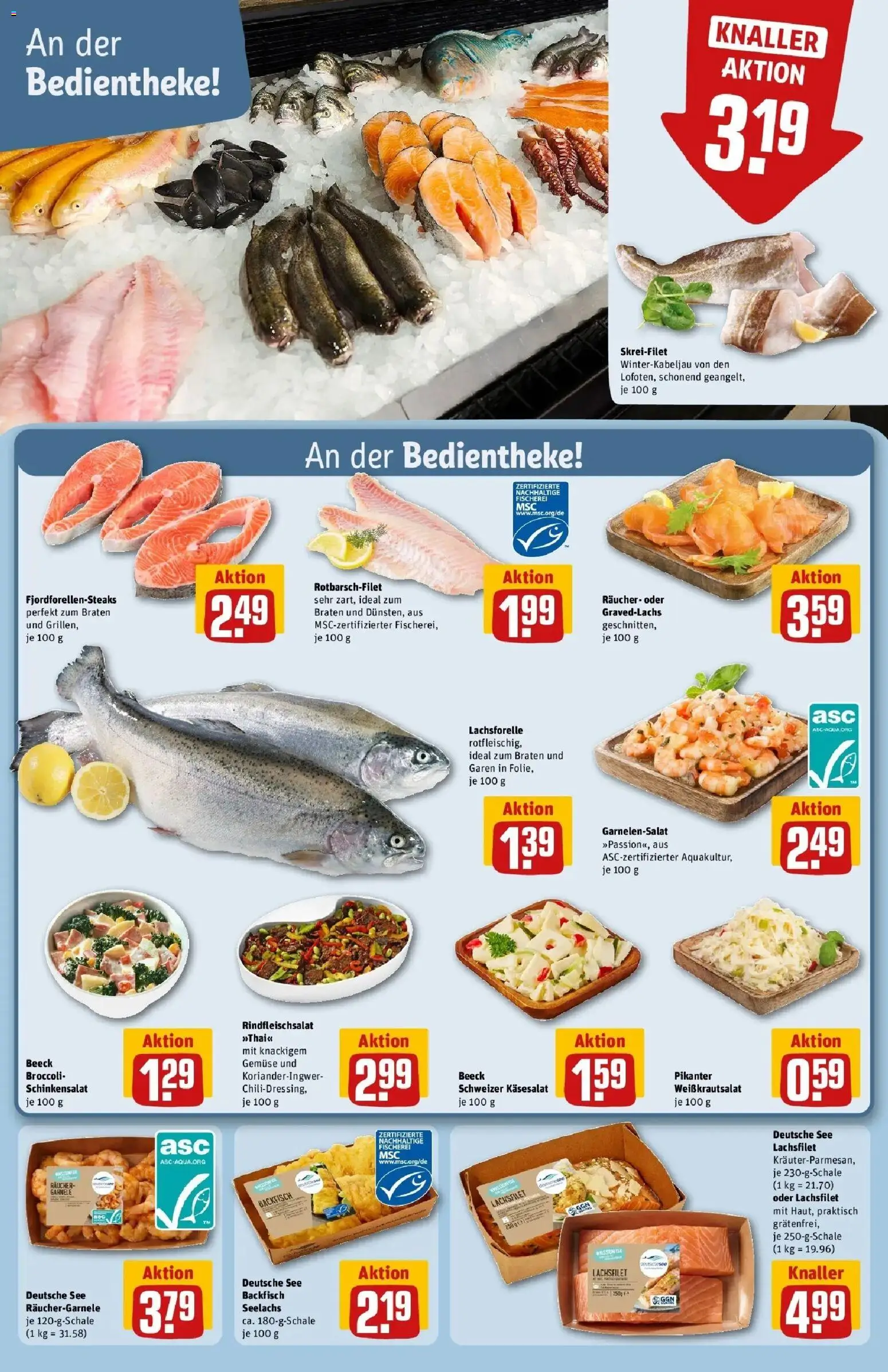 Vorschau von dem Prospekt des Geschäftes Rewe, gültig ab dem 02.03.2026 - Steak, Gemüse