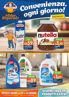 Anteprima dell'opuscolo Mister Risparmio volantino dal negozio Mister Risparmio valido da 15/06/2026