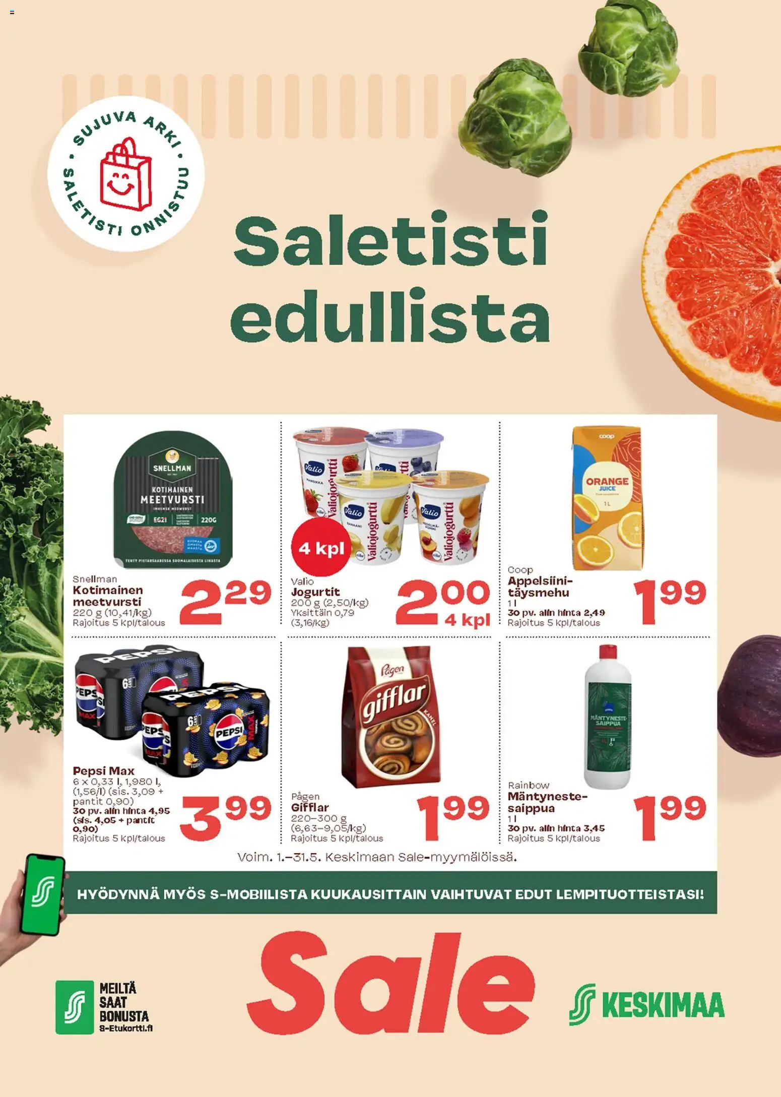 Kaupan Sale Sale tarjoukset esikatselu, voimassa 01/05/2026